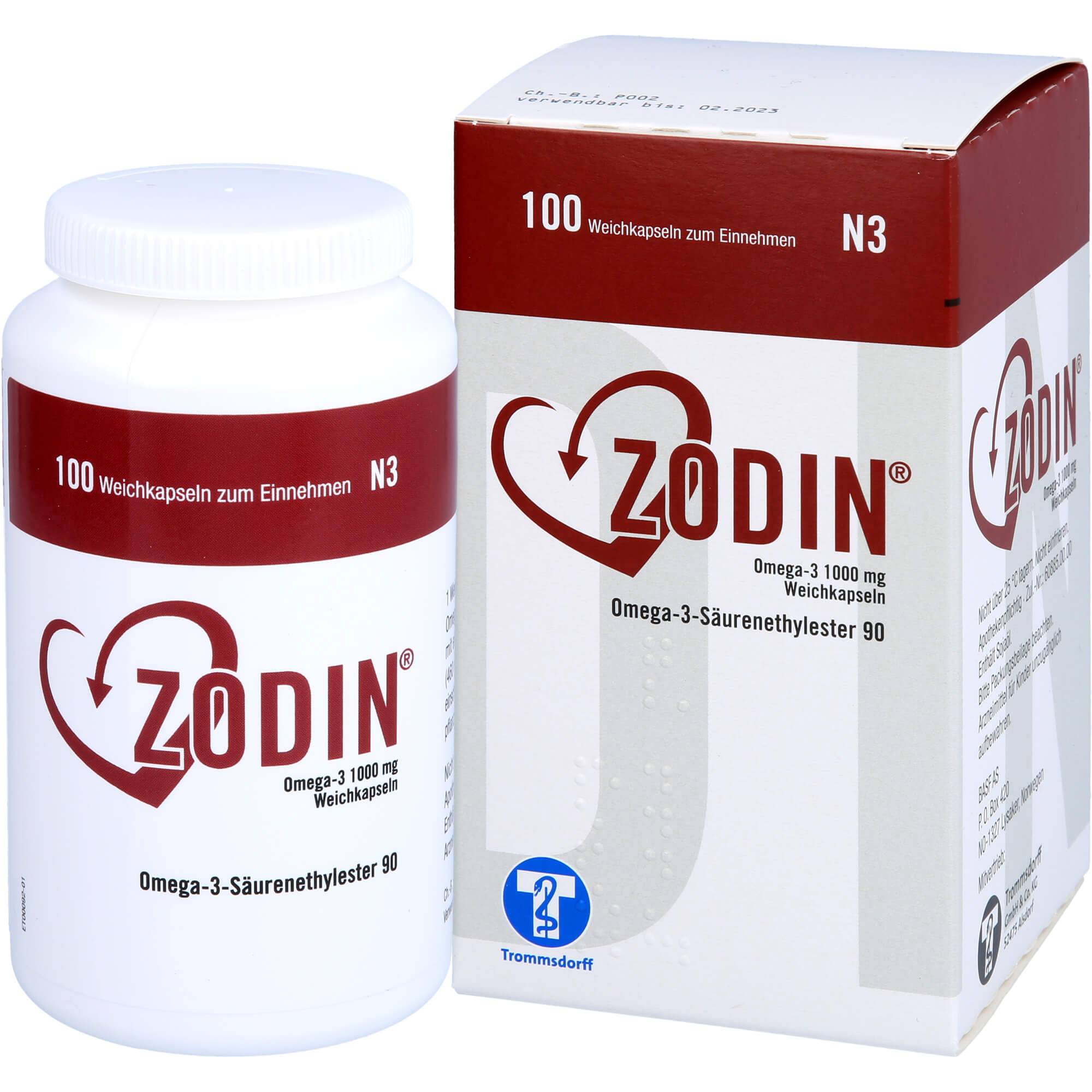 Zodin Omega-3 1000 mg Weichkapseln, 100 St WKA – Bild 2