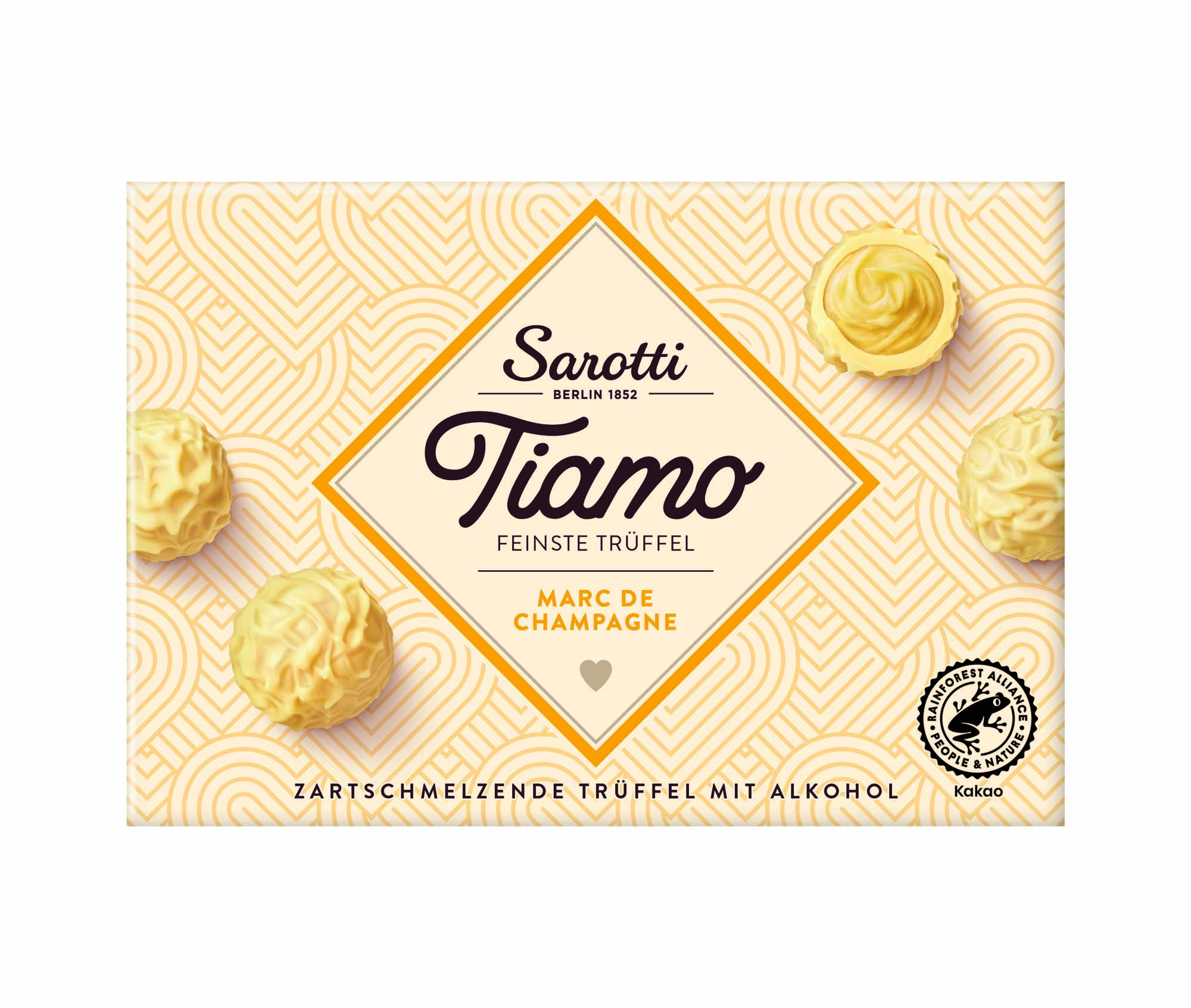 Sarotti Tiamo Feinste Trüffel Marc de Champagne 125g