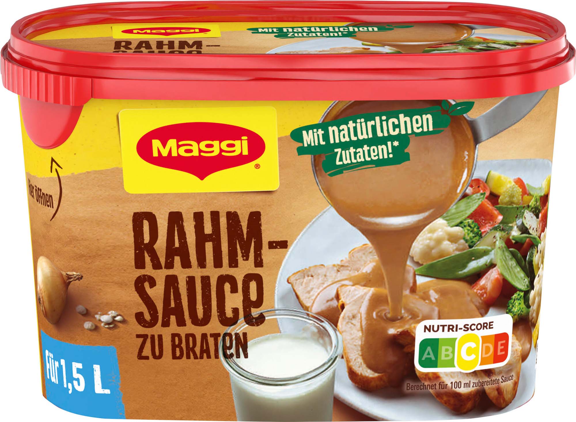 Maggi Delikatess Sauce zu Rahm Braten ergibt 1,5L