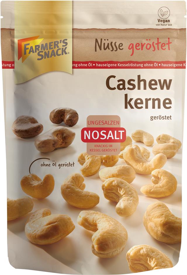 Farmers Snack Cashewkerne ohne Salz 150g