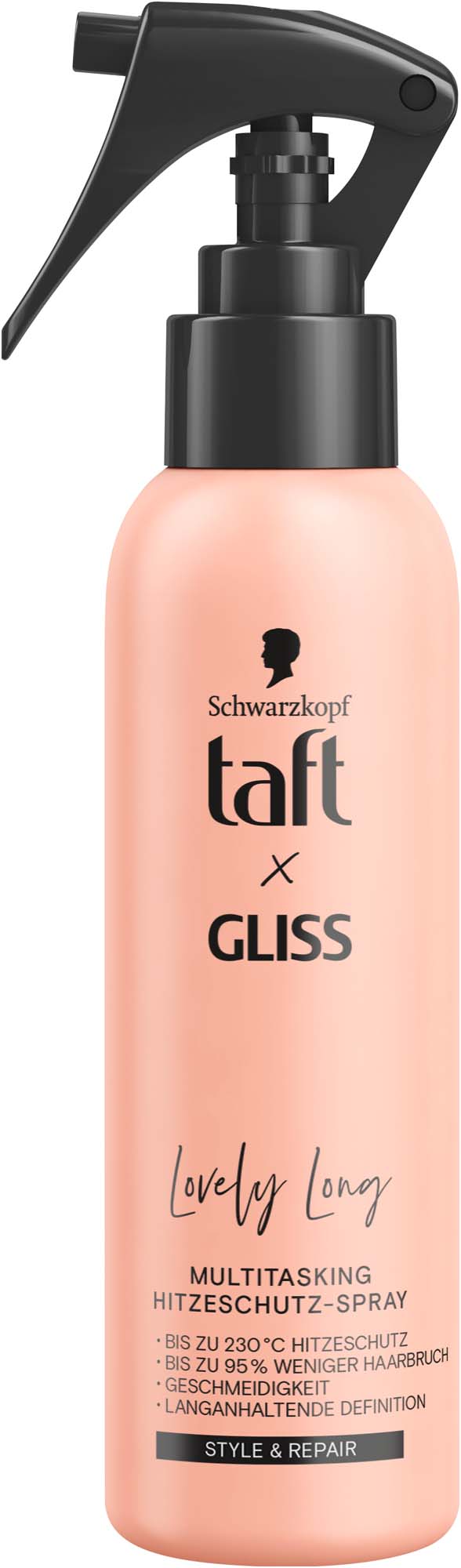 Taft Hitzeschutzspray taft x Gliss Lovely Long 150ml