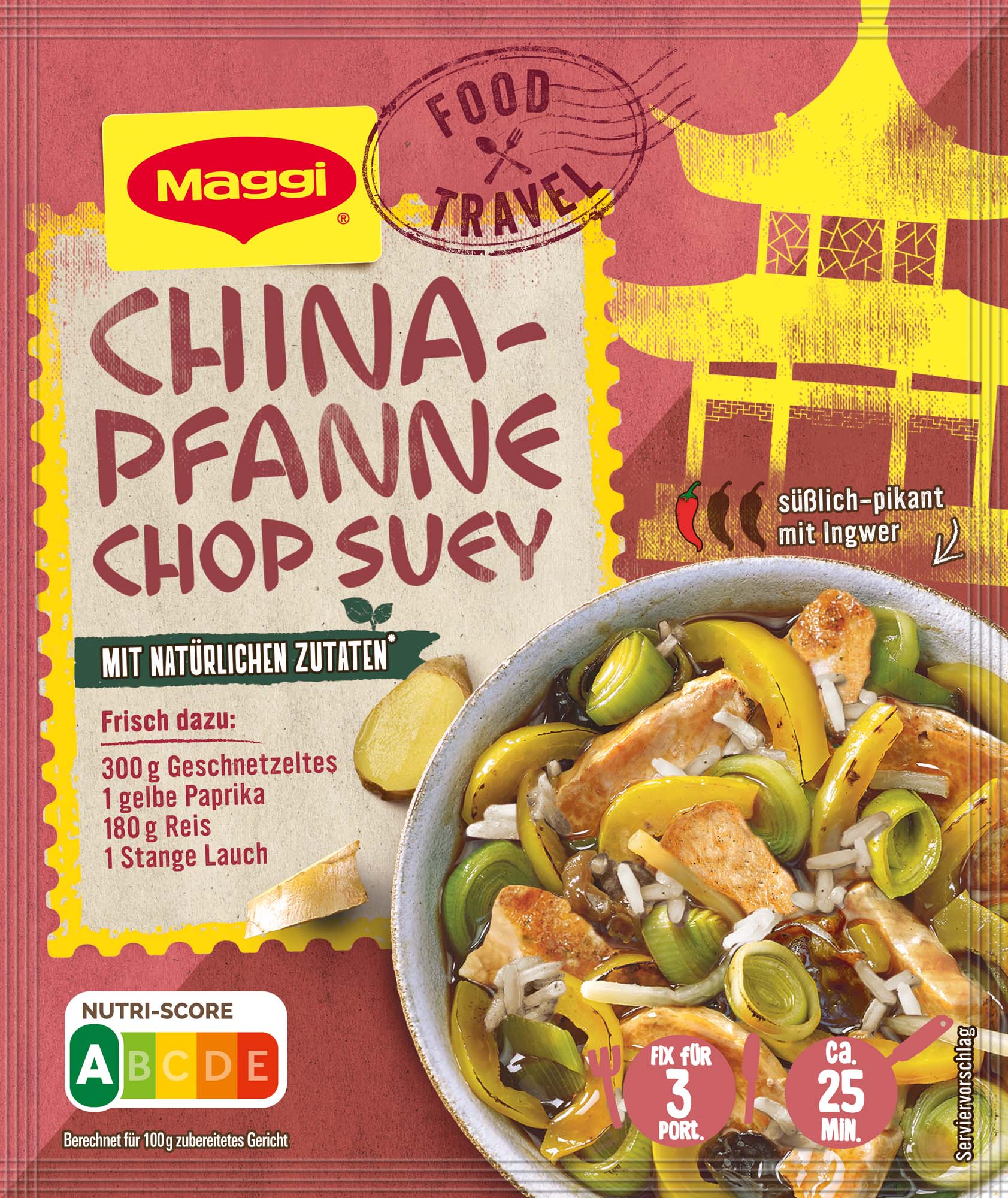 Maggi Food Travel China-Pfanne Chop Suey 34g