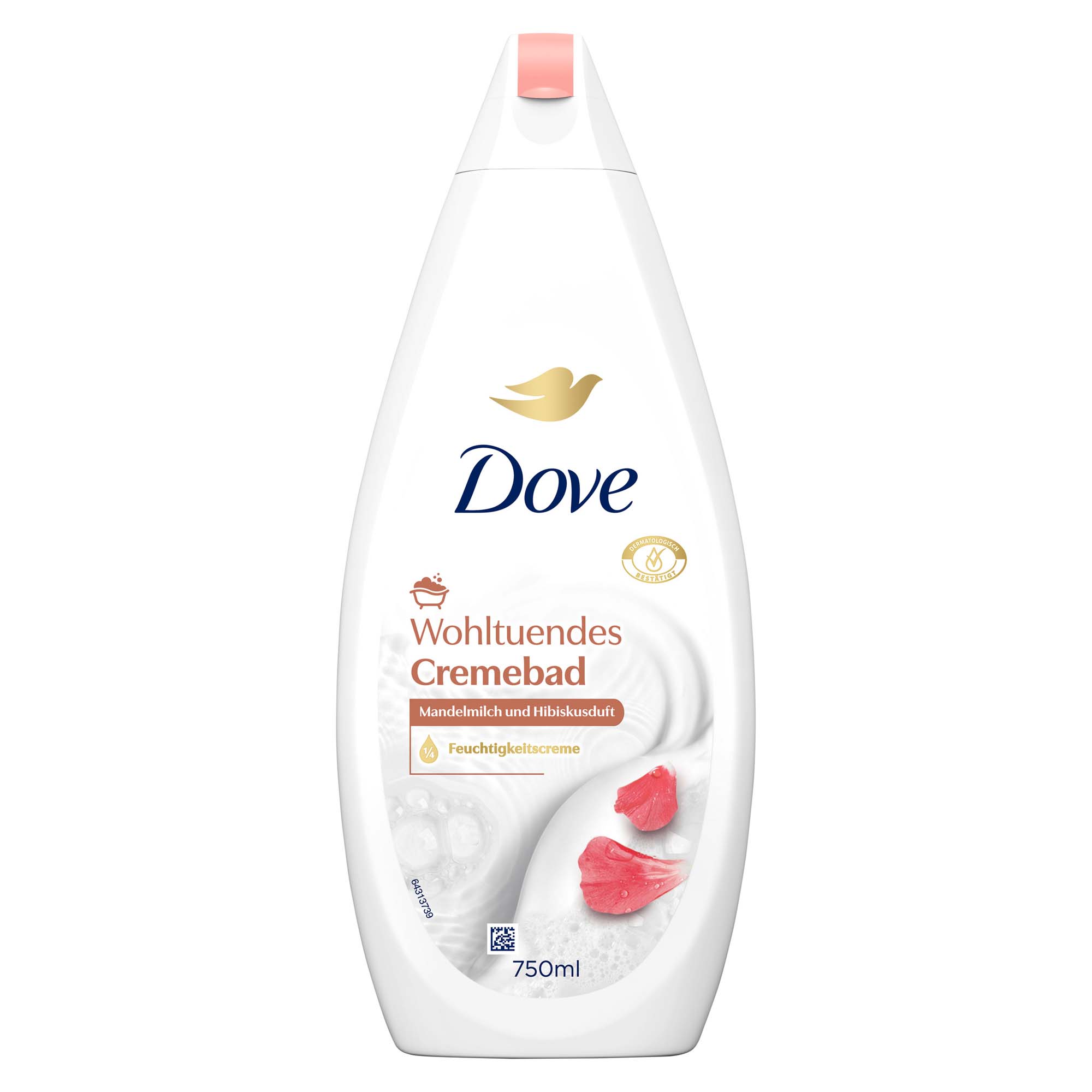 Dove Cremebad Mandelmilch & Hibiskusduft 750ml