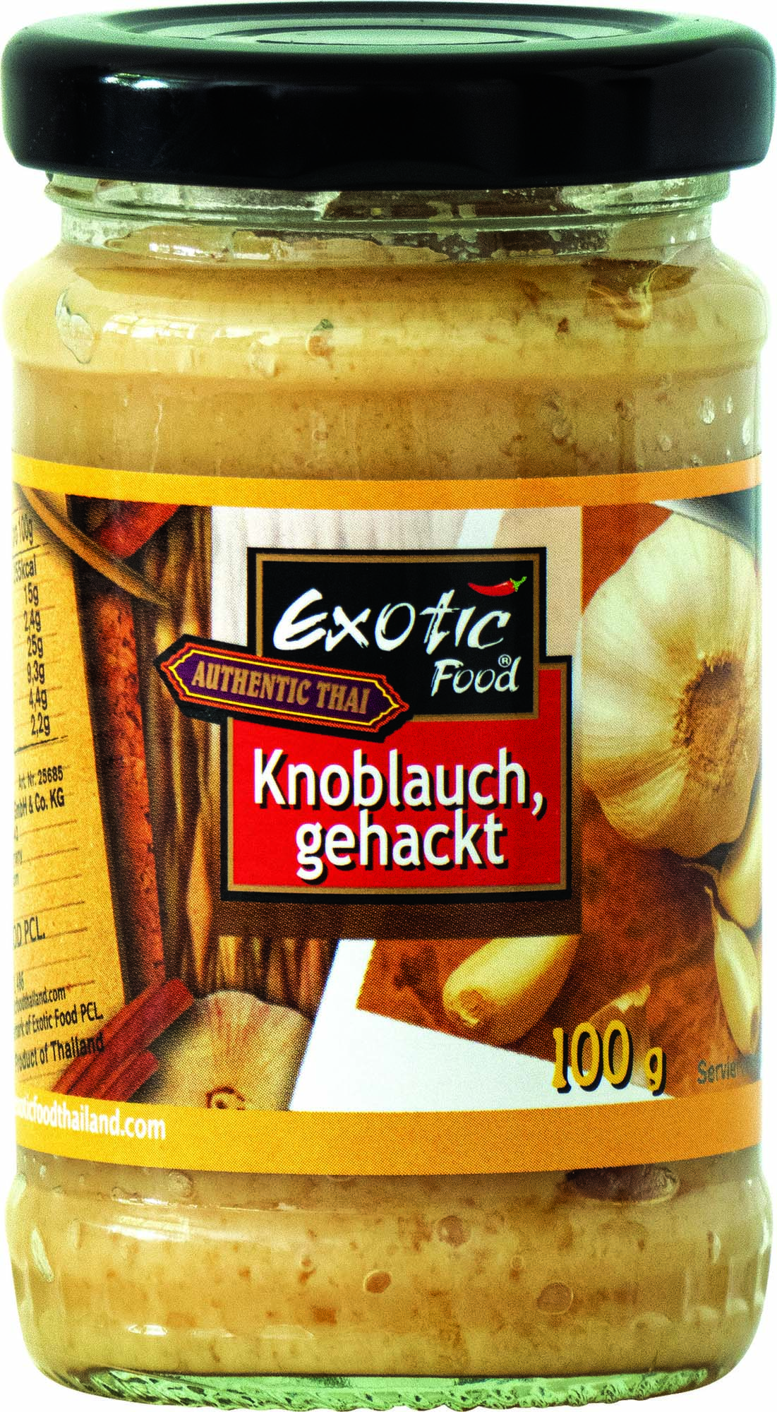 Exotic Food Knoblauch gehackt 100g