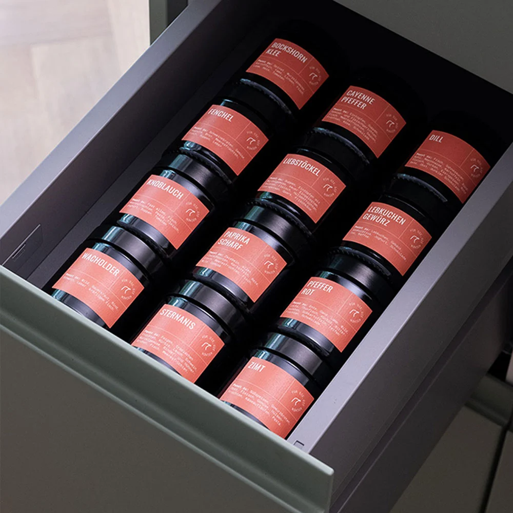 48 Gewürzgläser & Gewürzetiketten Koralle | Set – Bild 6