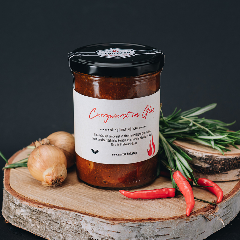 Currywurst im Glas