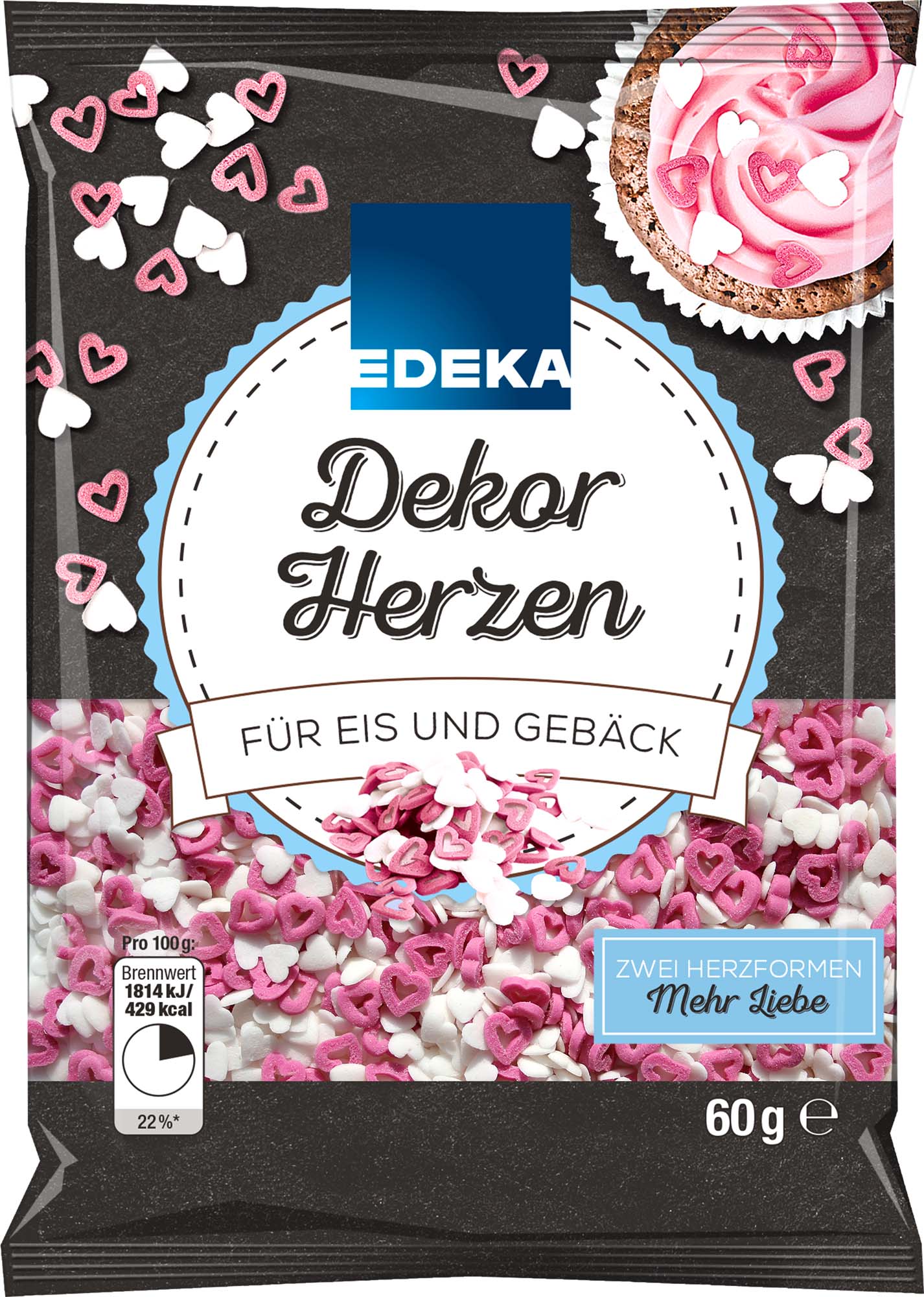 EDEKA Dekor Herzen 60g