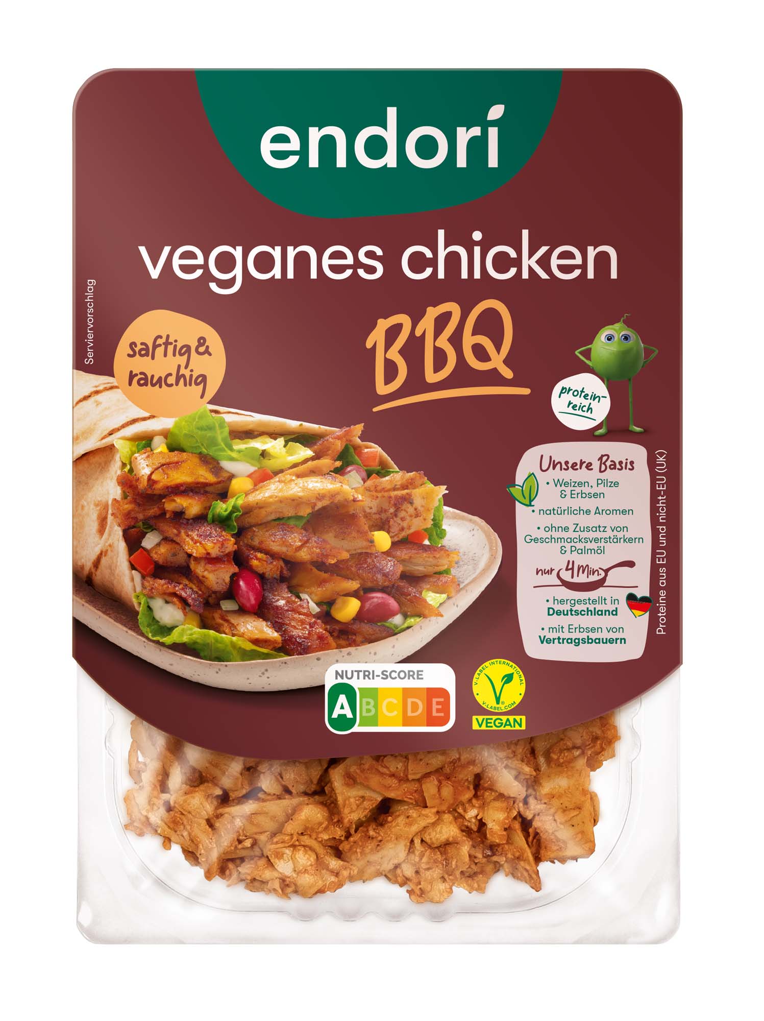endori veganes chicken BBQ 160g