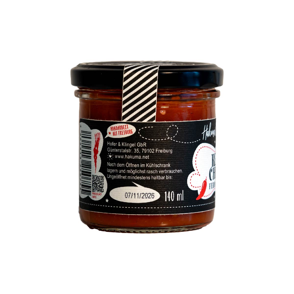 6x (VPE) 140 ml Bio Ferment Red Chili – Bild 3