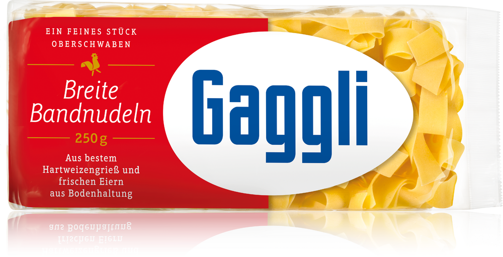 Gaggli Frischeier-Bandnudeln breit 12mm 250g