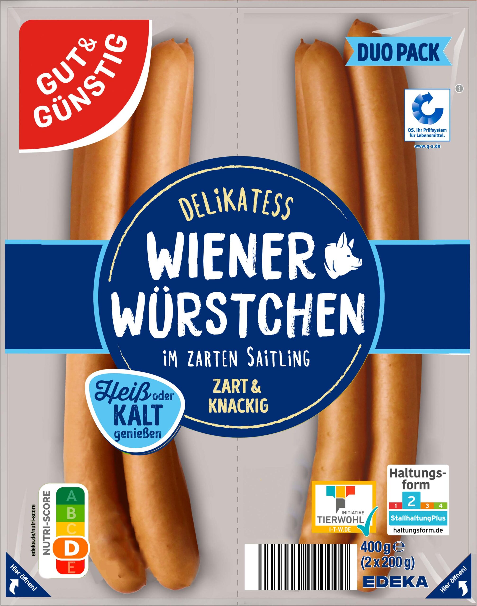 Gut & Günstig Wiener Würstchen 2x200g