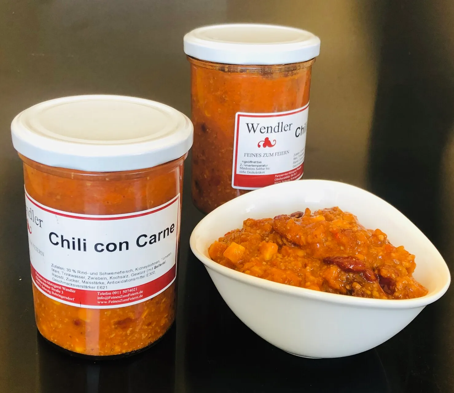 Chili con Carne hausgemacht im Glas (400gr.) – Bild 3