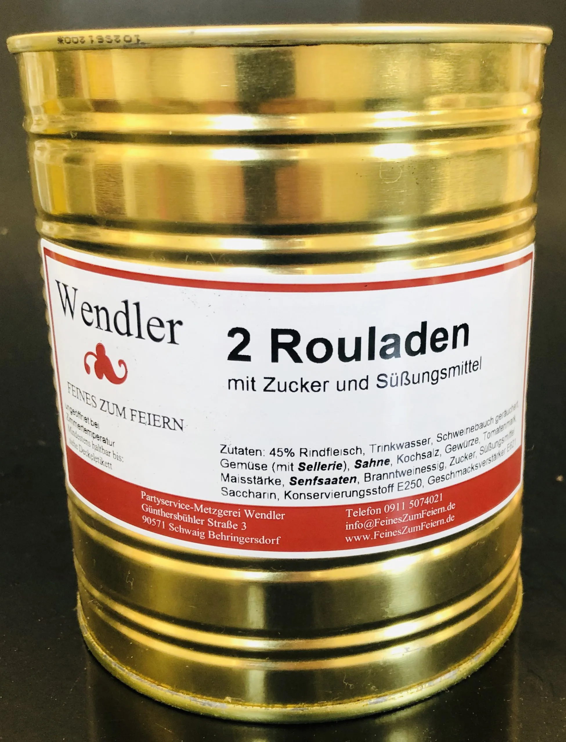 2 Rouladen in der Dose (800gr)