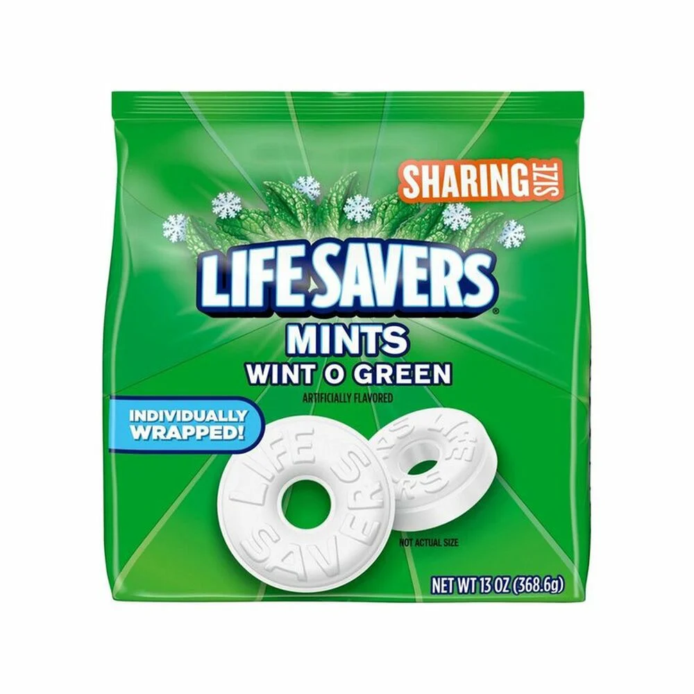 24,28 €/kg Lifesavers Mints Wint-O-Green Candy Bonbon, 368g