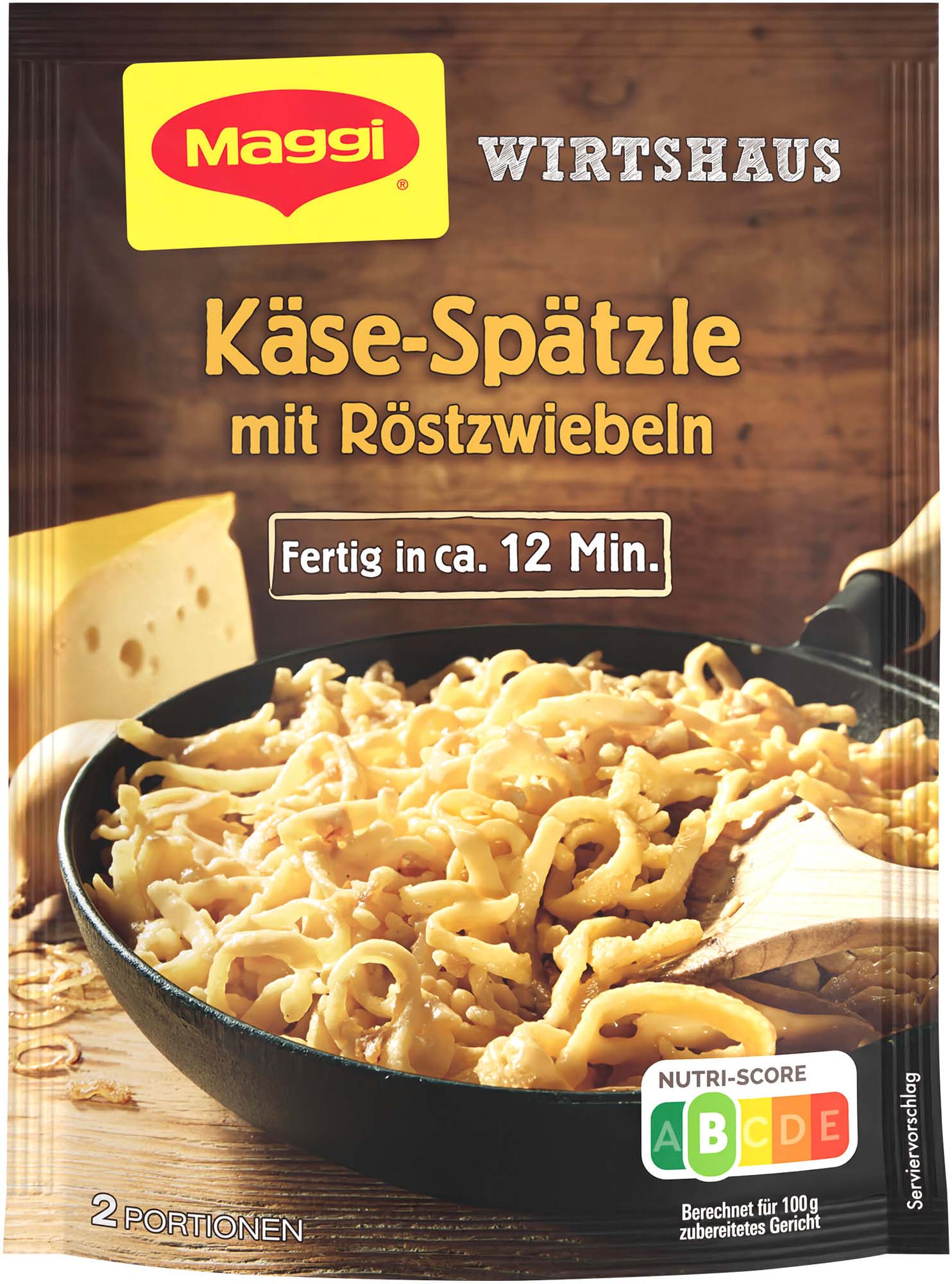 Maggi Wirtshaus Käse-Spätzle mit Röstzwiebeln 119g