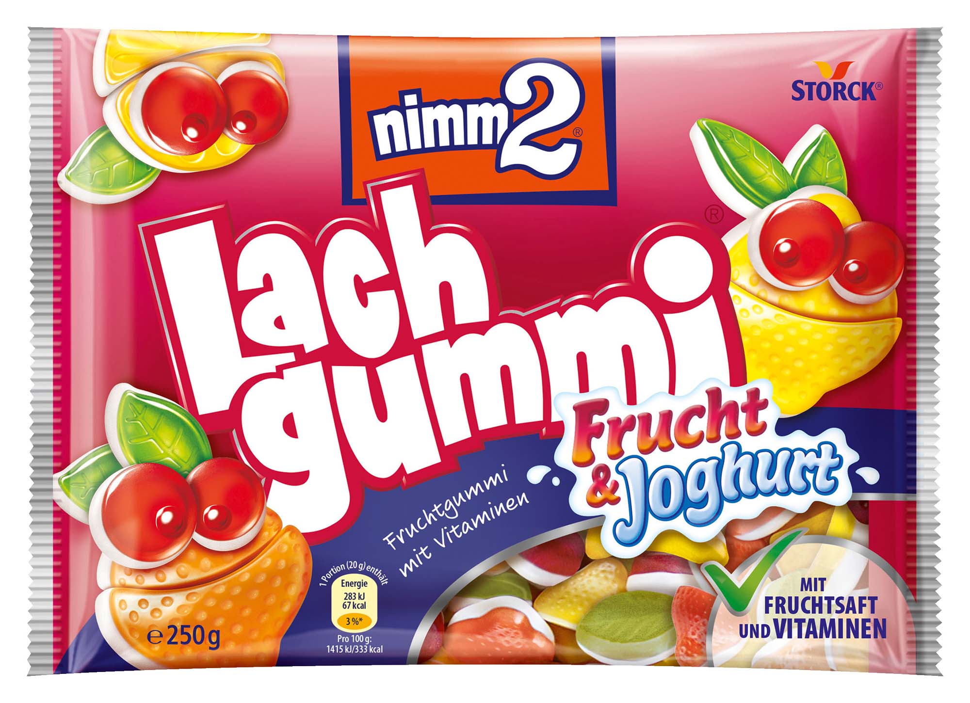 nimm2 Lachgummi Frucht und Joghurt 250g