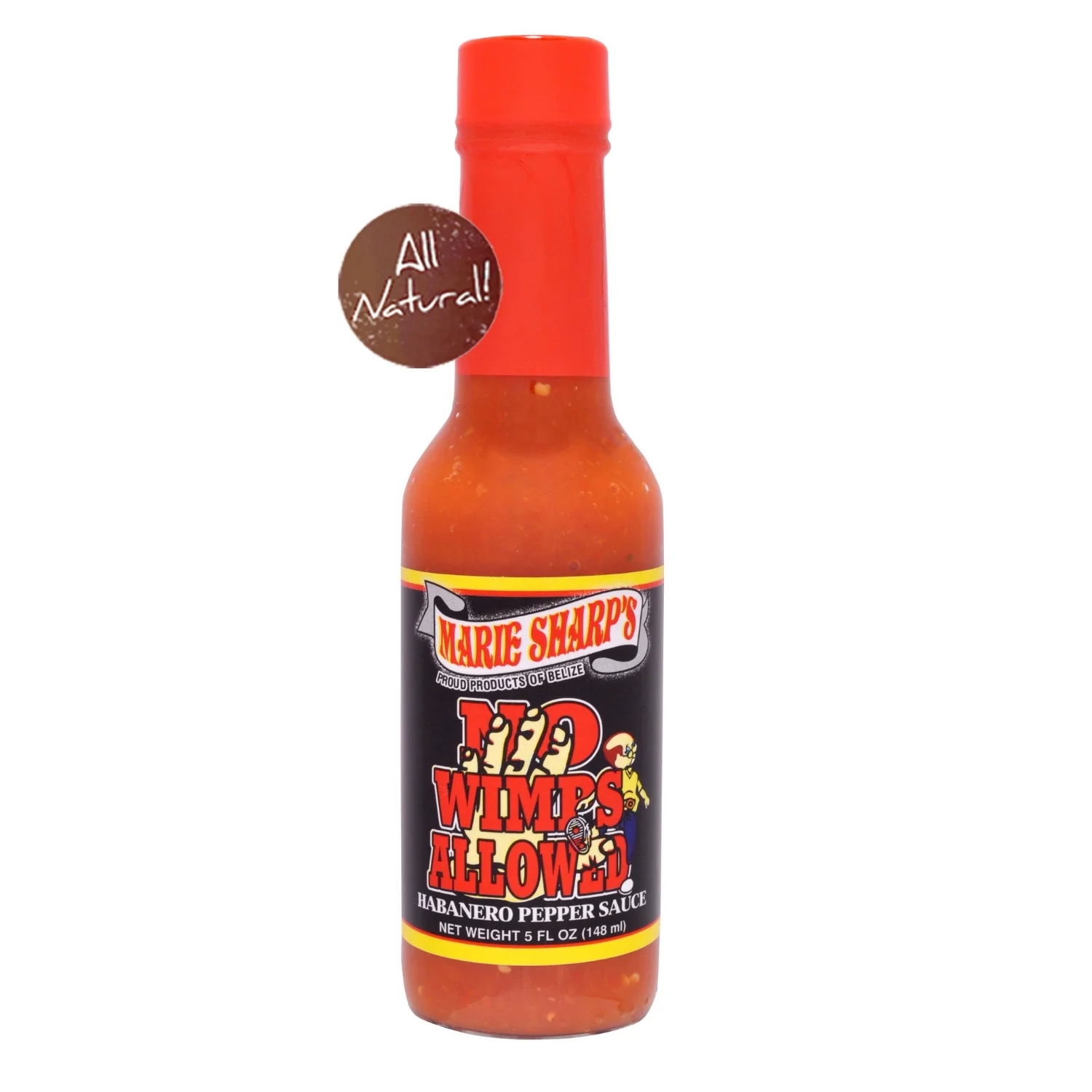 Marie Sharp’s No Wimps Allowed Habanero Pepper Sauce, 148ml