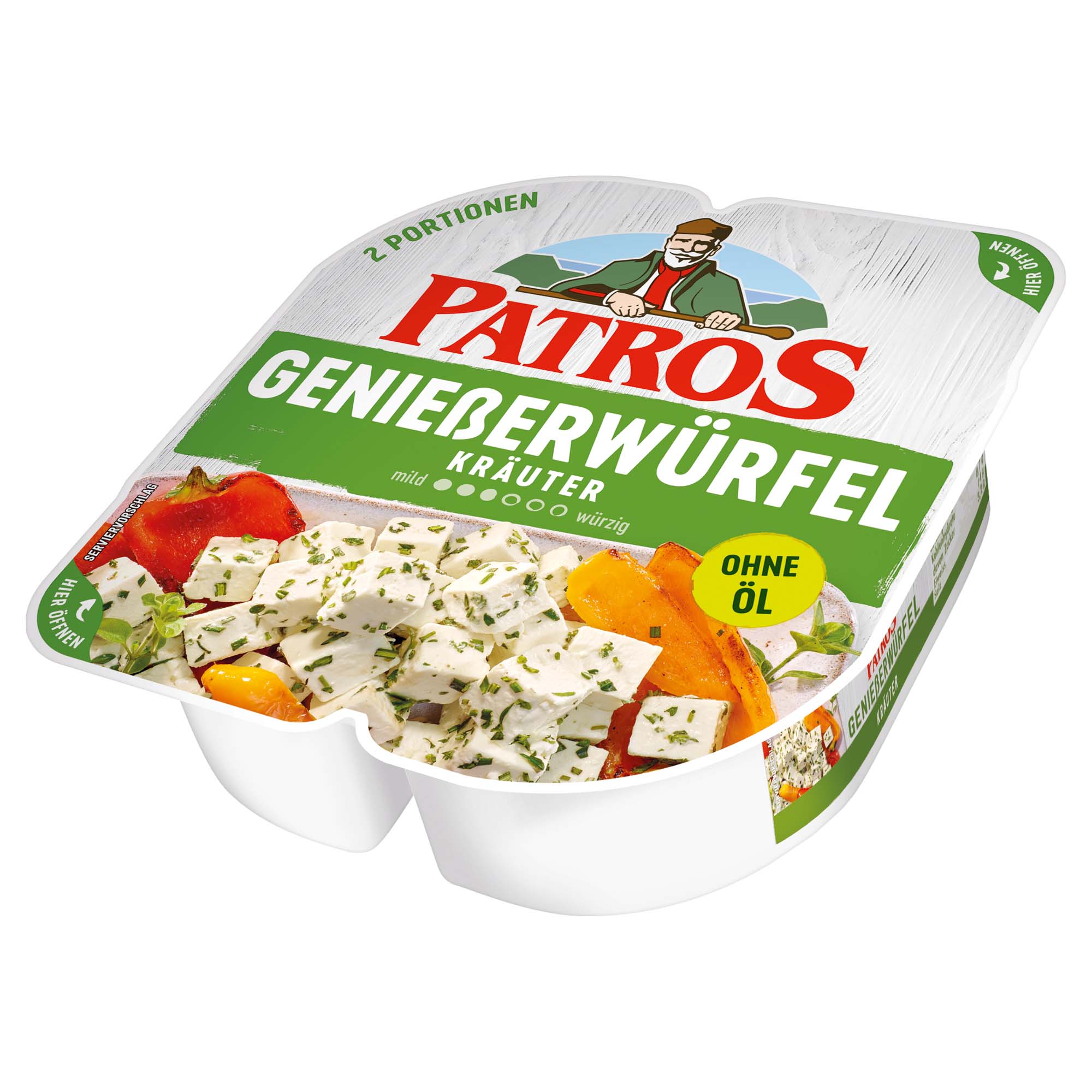 Patros Würfel Kräuter 52% 135g