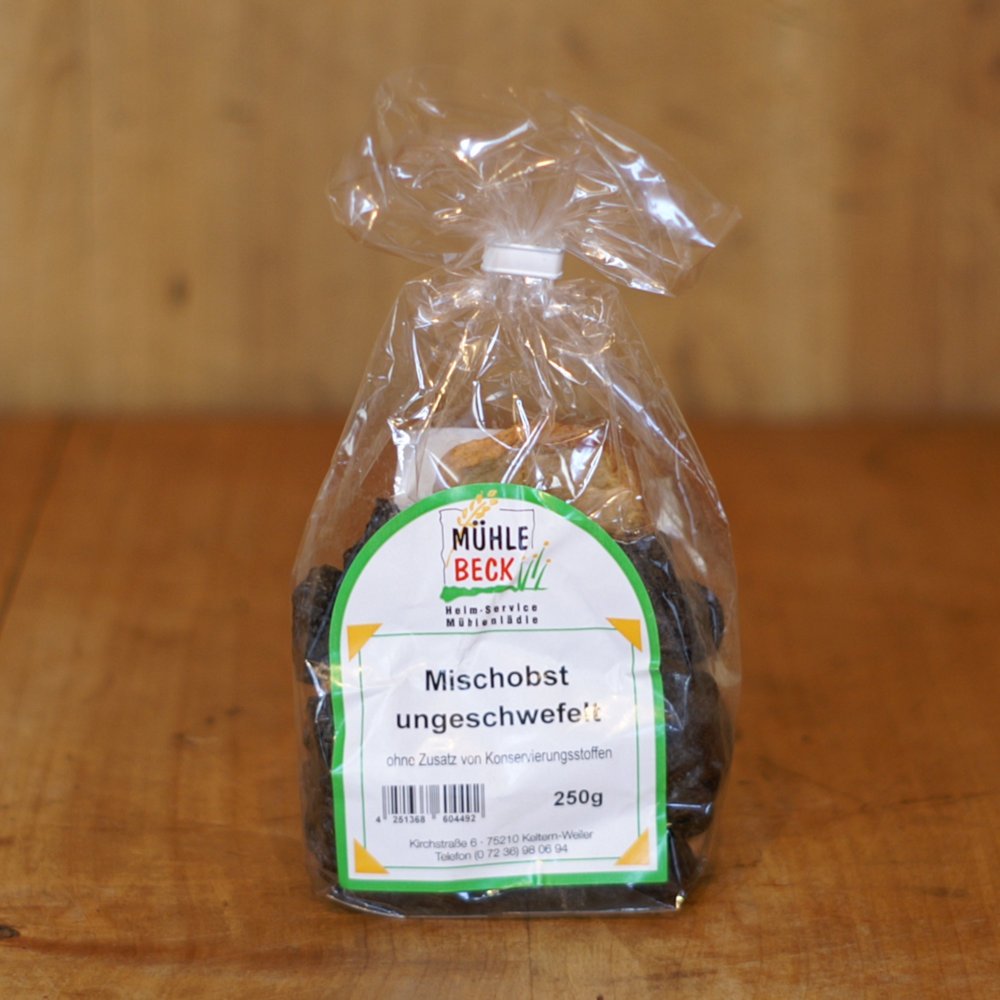 Mischobst ungeschwefelt 250g