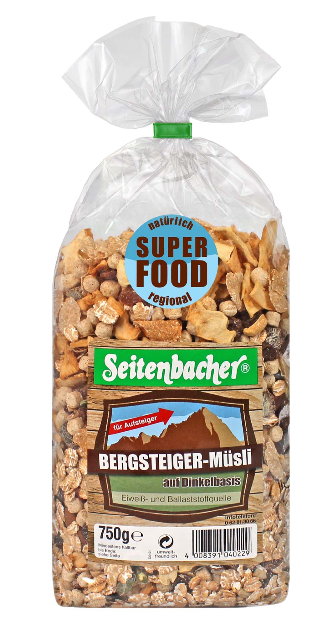 Seitenbacher Bergsteiger Müsli 750g